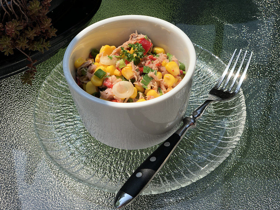 Frischer Mais-Thunfisch-Salat von goenny| Chefkoch