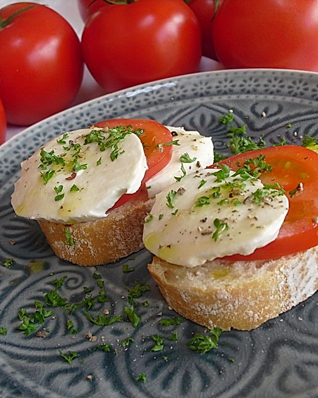 Tomate-Mozzarella Snack