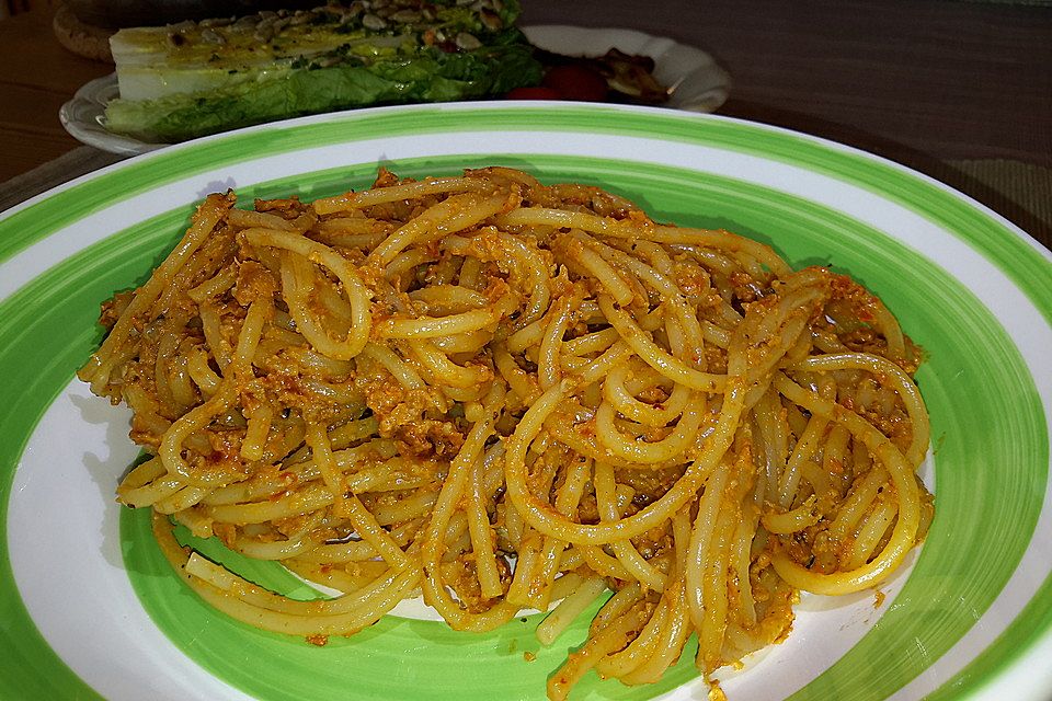 Spaghetti mit Tomatensauce à la Alex