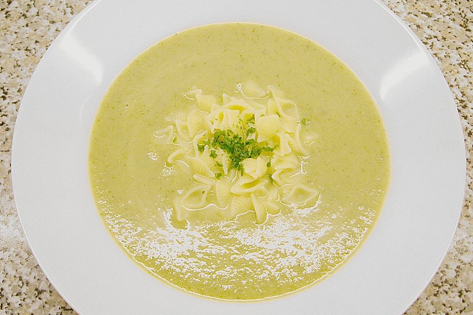 Zucchini - Champignon Rahmsuppe