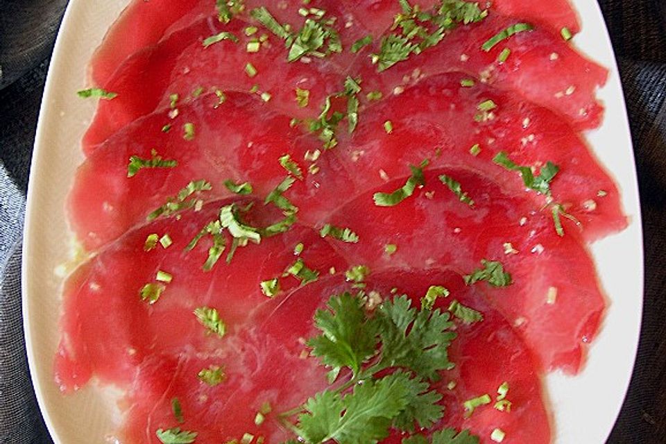 Thunfisch - Carpaccio