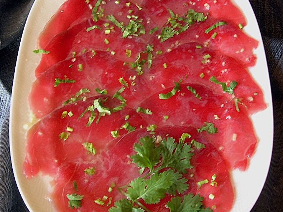 Thunfisch - Carpaccio von UlrikeM| Chefkoch