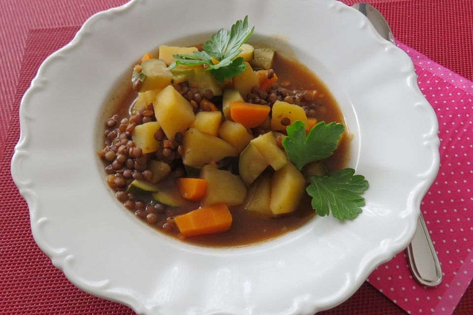 Vegane Linsensuppe