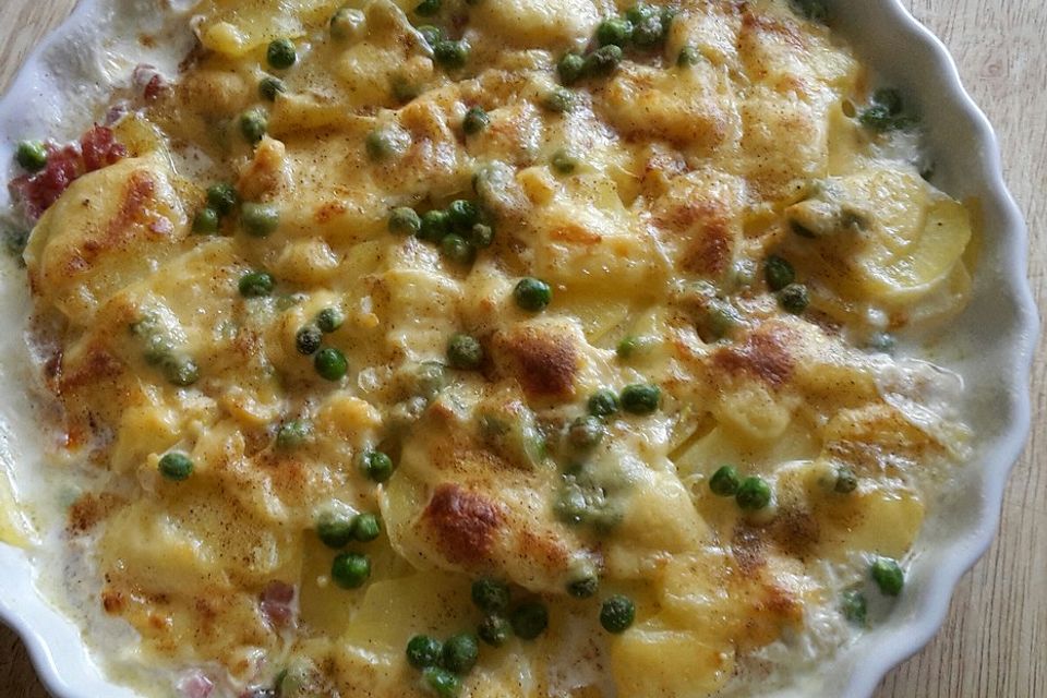 Claudias Kartoffelgratin mit Speck