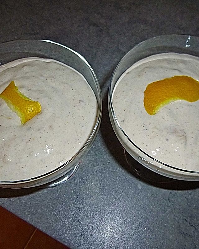 Bananenjoghurt mit Crème fraîche