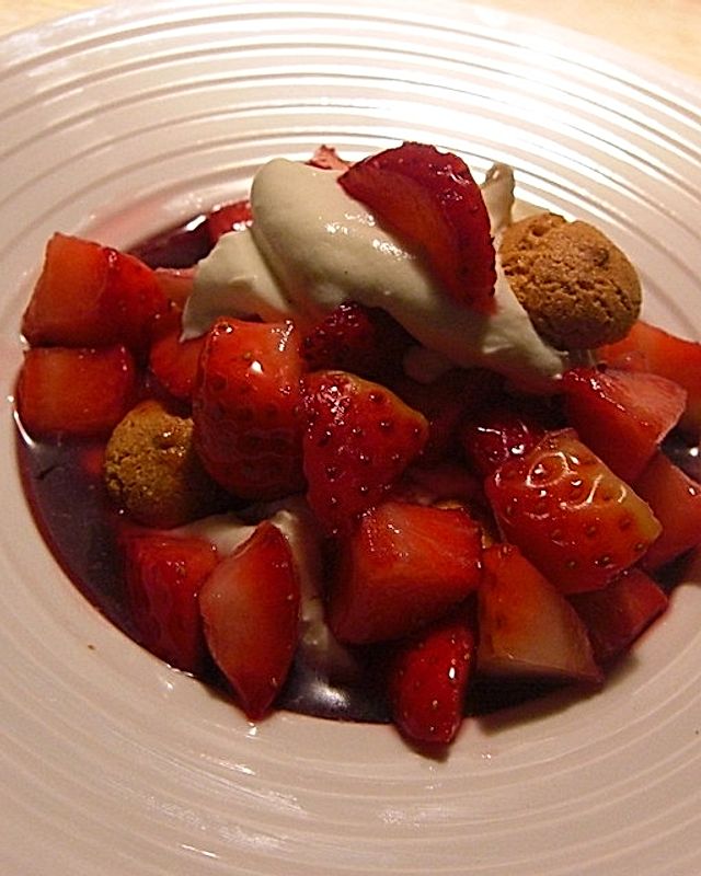 Mascarpone - Creme mit Erdbeeren