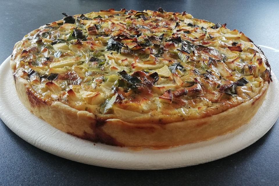 Apfel - Lauch Quiche