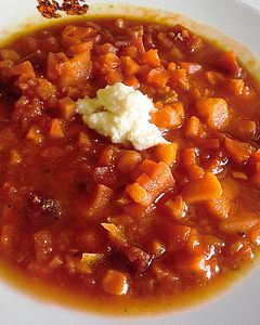 Scheinfasten Rezepte - Rote Knollen Lieserl Suppe