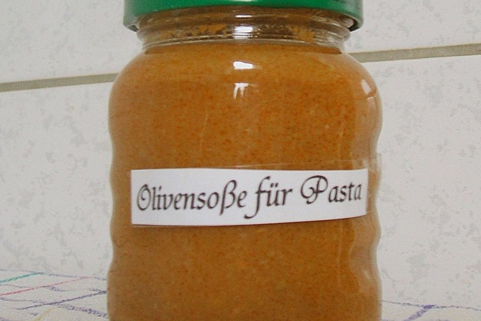 Olivensoße für Pasta