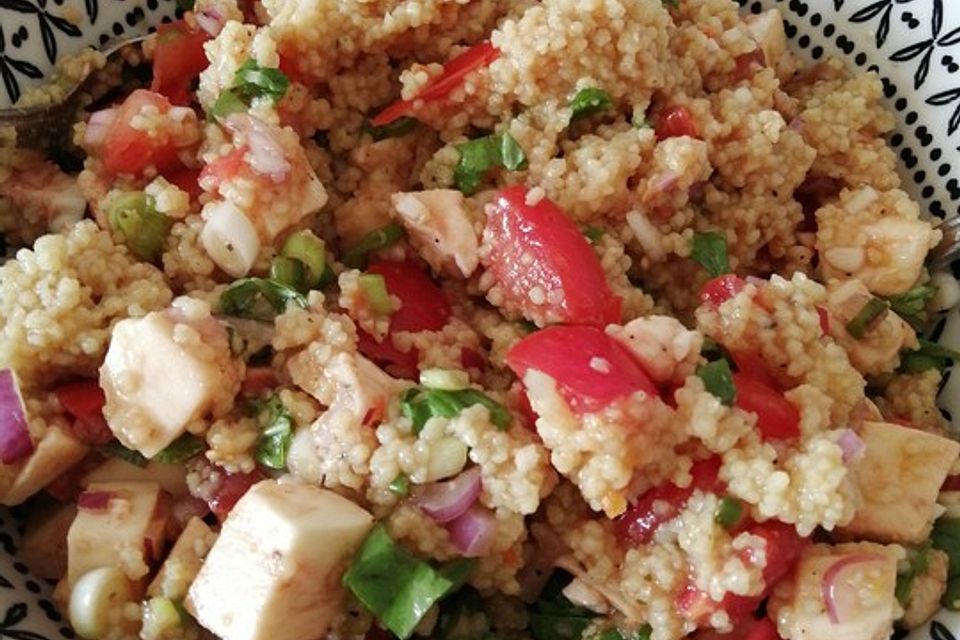 Couscous - Salat mit Tomaten & Mozarella