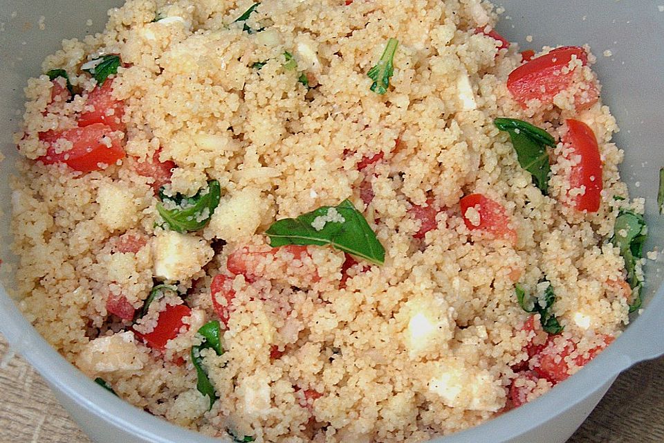 Couscous - Salat mit Tomaten & Mozarella