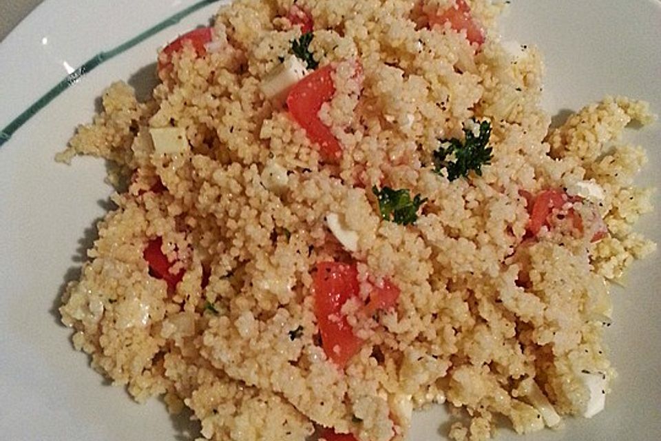 Couscous - Salat mit Tomaten & Mozarella