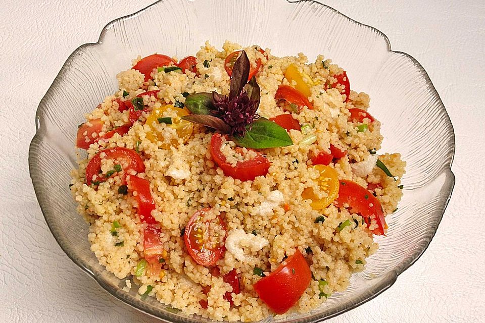 Couscous - Salat mit Tomaten & Mozarella