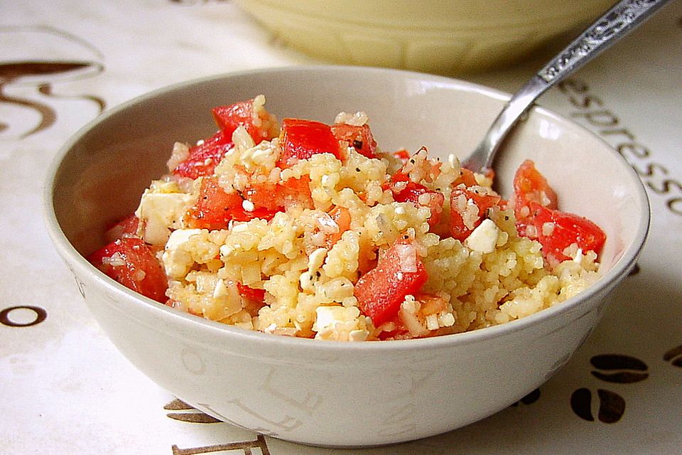 Couscous - Salat mit Tomaten & Mozarella