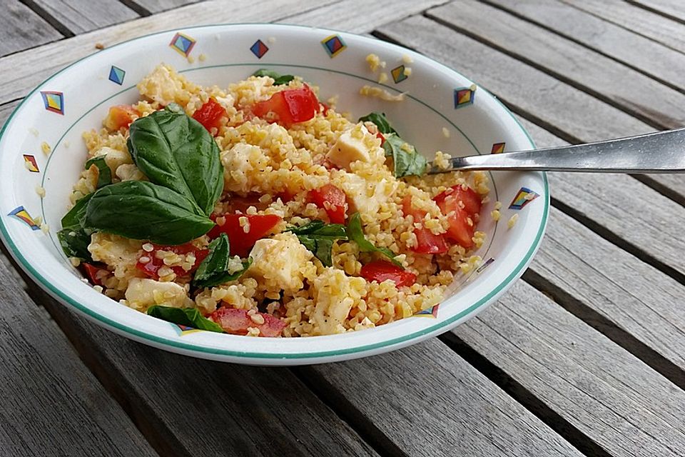 Couscous - Salat mit Tomaten & Mozarella