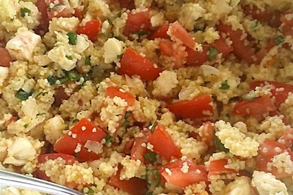 Couscous - Salat mit Tomaten & Mozarella