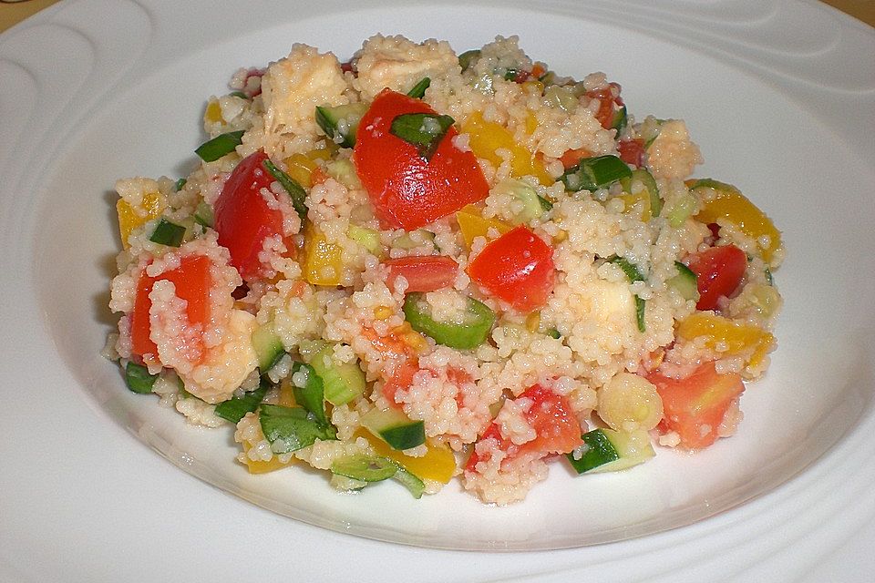 Couscous - Salat mit Tomaten & Mozarella