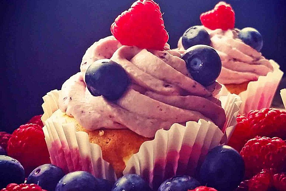 Waldfrucht Cupcakes