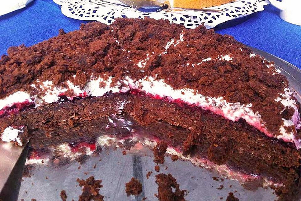 Kokos-Preiselbeer-Torte