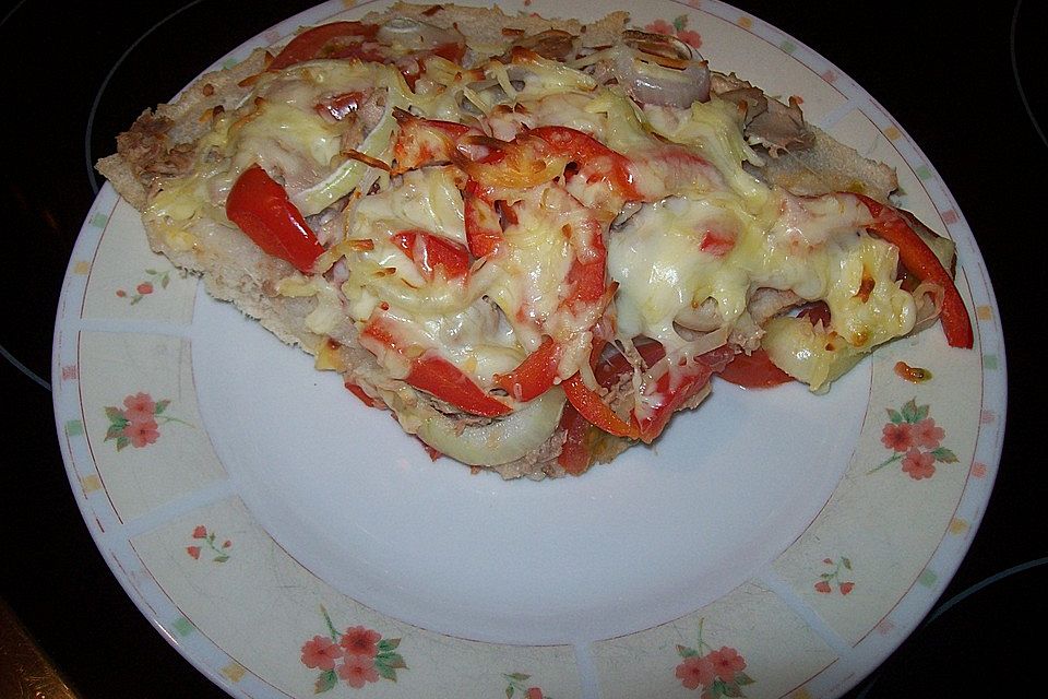 Thunfisch-Fladenbrotpizza