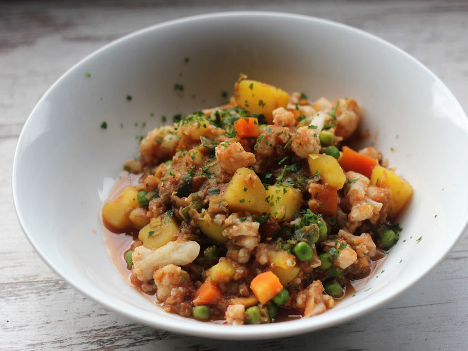 Blumenkohlcurry mit Kartoffeln und Linsen| Chefkoch