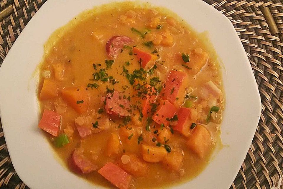 Indisch-norddeutsches Kürbiscurry