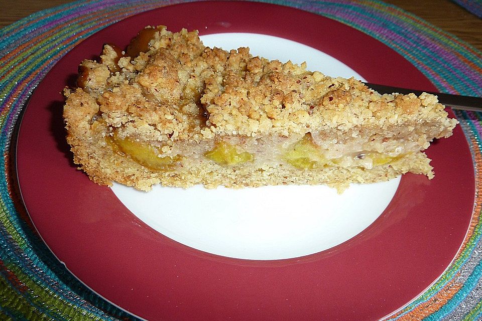 Pflaumen-Streusel-Kuchen mit Nüssen