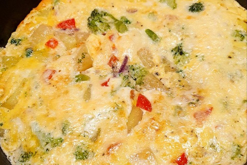 Kartoffel-Gemüse-Frittata mit Parmesan