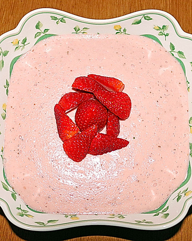 Erdbeerpudding