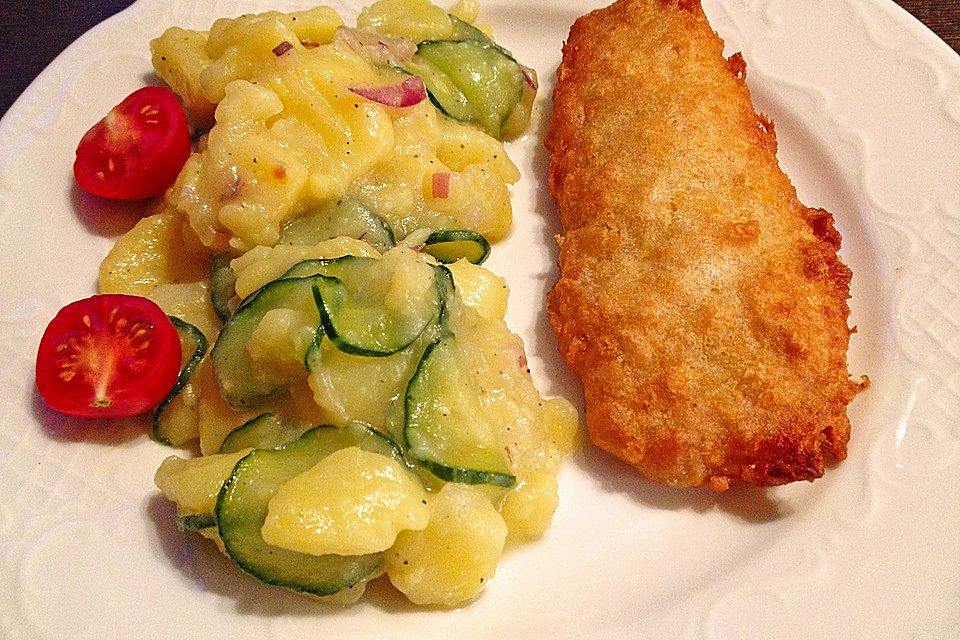 Bayrischer Kartoffelsalat mit Gurke