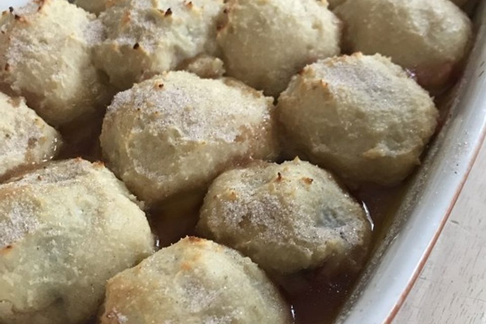 Gebackene Zwetschgenknödel