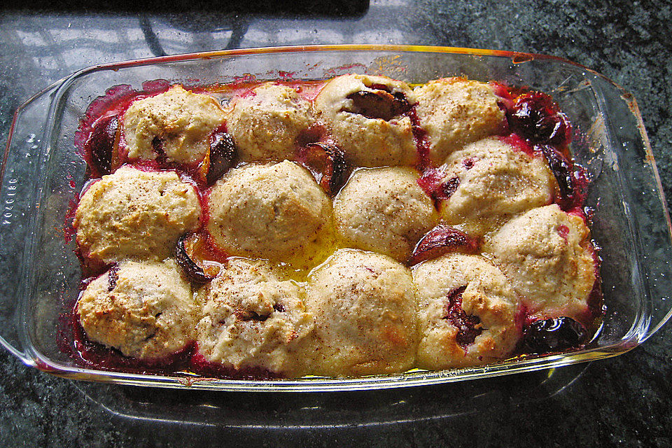 Gebackene Zwetschgenknödel