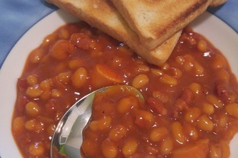 Baked Beans Country Stile - rich and thick and spicy