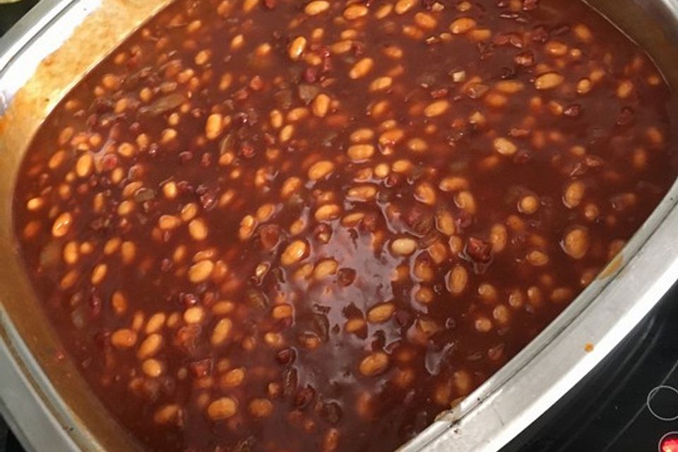 Baked Beans Country Stile - rich and thick and spicy