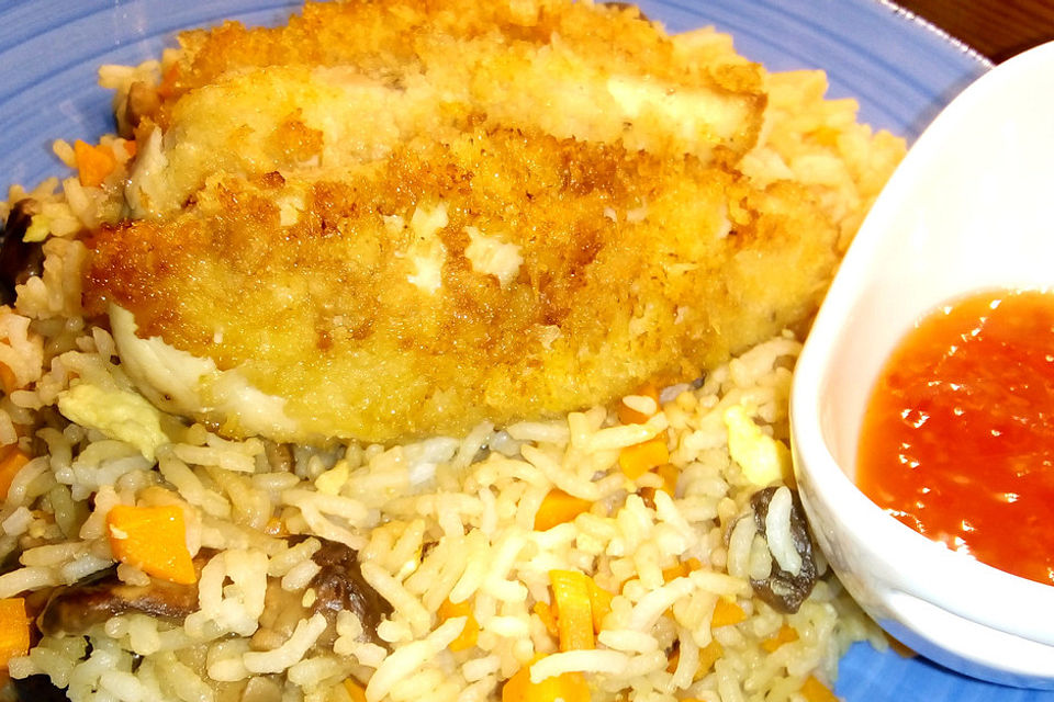 Hähnchenschnitzel asian style