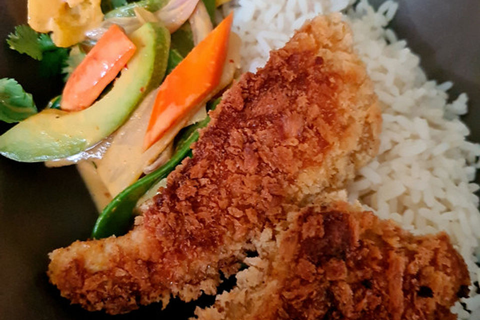 Hähnchenschnitzel asian style