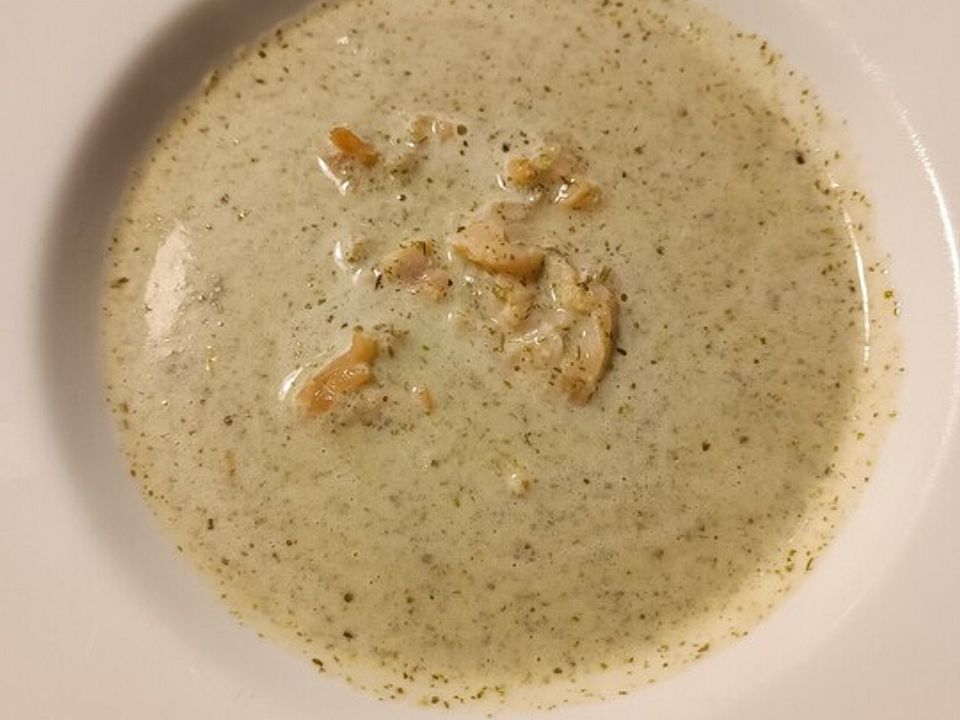 Französisches Kräutersüppchen mit Lachs von Plondyne| Chefkoch Französisches Kräutersüppchen mit Lachs von Plondyne| Chefkoch