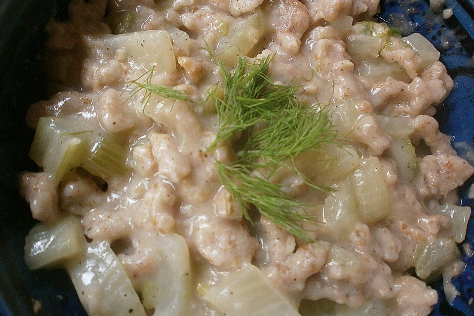 Dinkelspätzle mit Fenchelgemüse