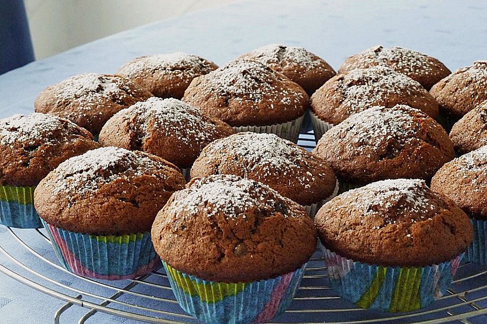 Bananen Nutella Muffins