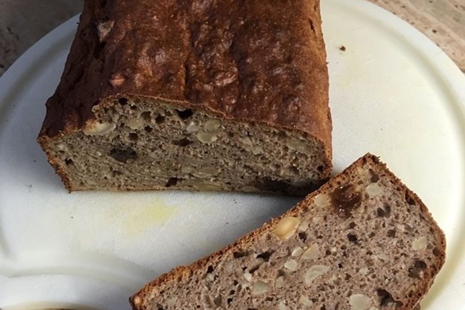 Bananenbrot ohne extra Fett und Zucker