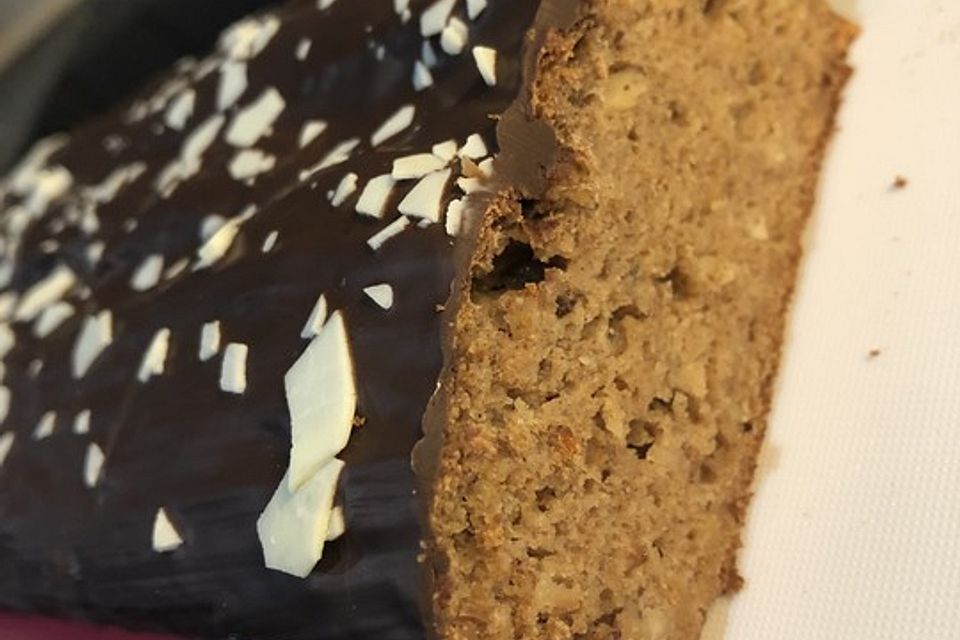 Bananenbrot ohne extra Fett und Zucker