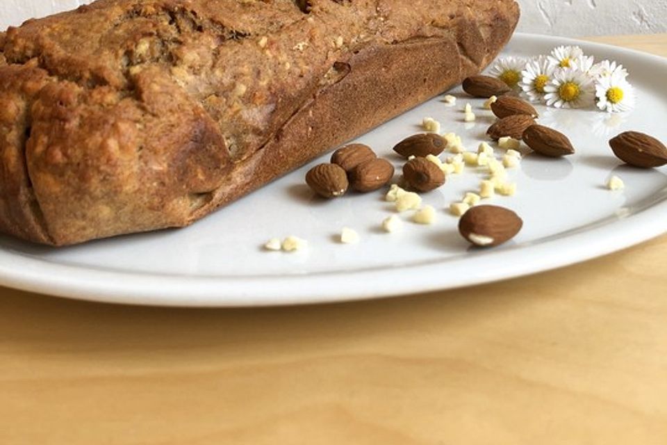 Bananenbrot ohne extra Fett und Zucker