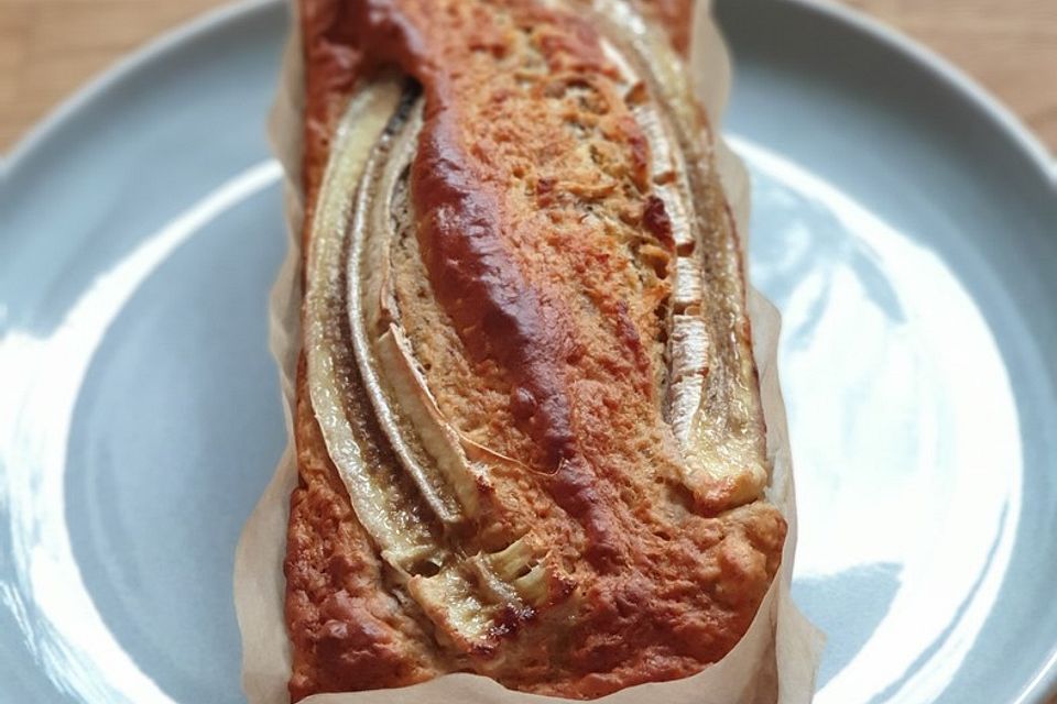 Bananenbrot ohne extra Fett und Zucker