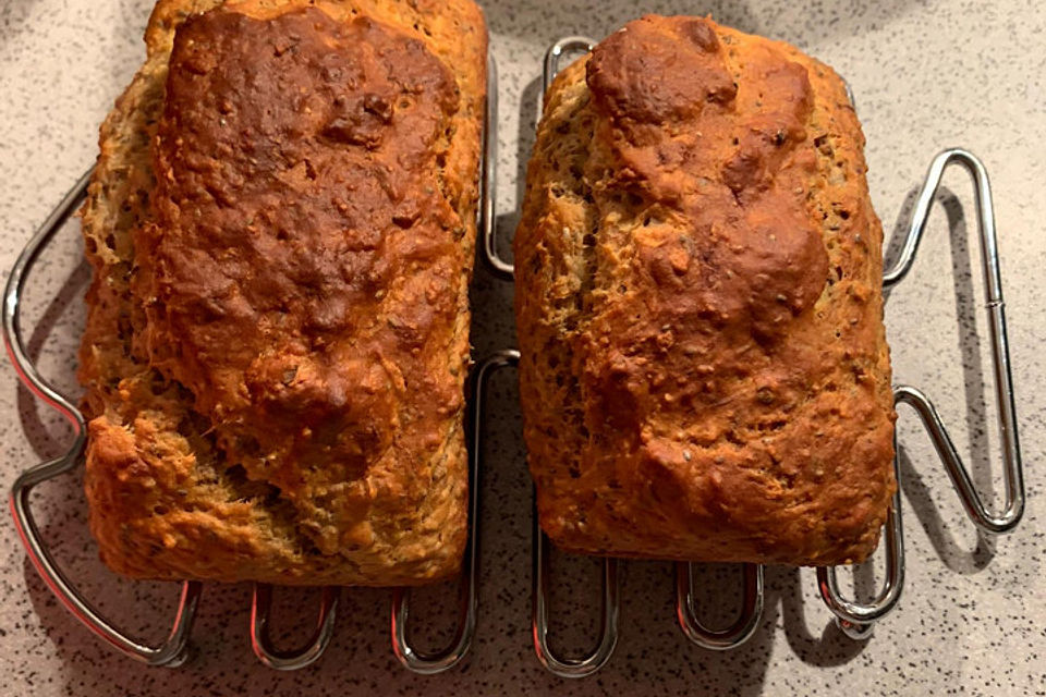 Bananenbrot ohne extra Fett und Zucker