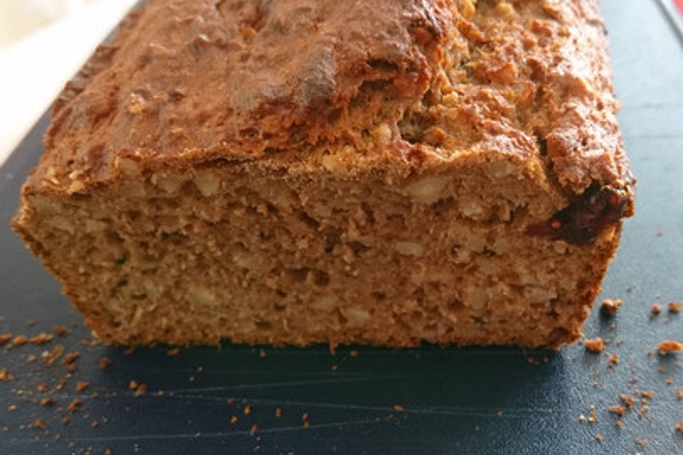 Bananenbrot ohne extra Fett und Zucker