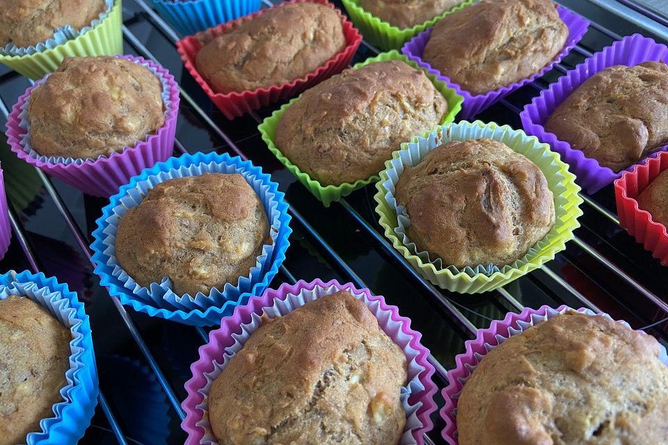 Bananenbrot ohne extra Fett und Zucker