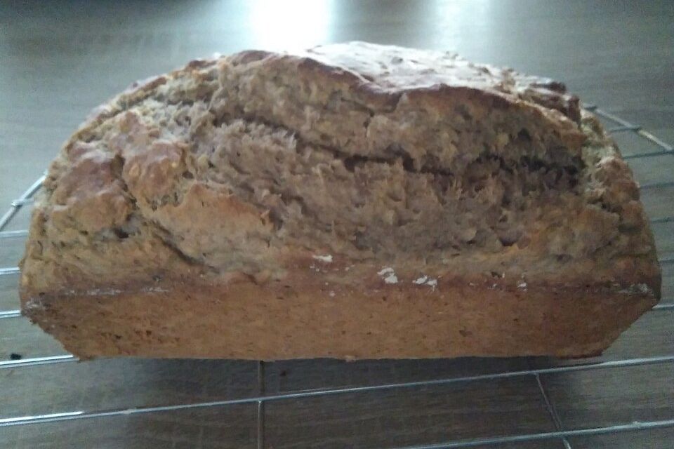 Bananenbrot ohne extra Fett und Zucker