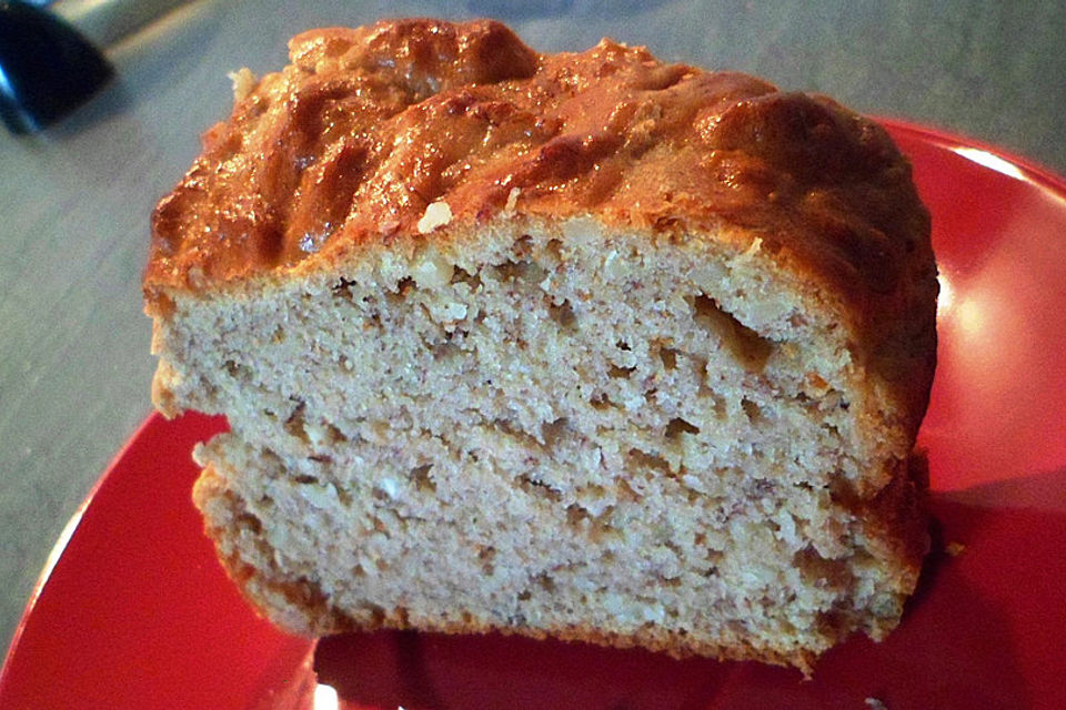 Bananenbrot ohne extra Fett und Zucker