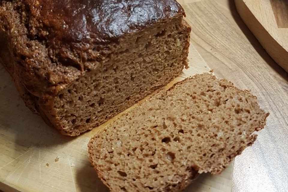 Bananenbrot ohne extra Fett und Zucker