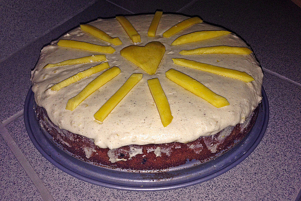 Schokokuchen mit Mango-Schoko-Frosting